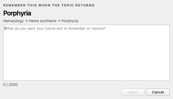 Vellum Mind Note editor for Porphyria